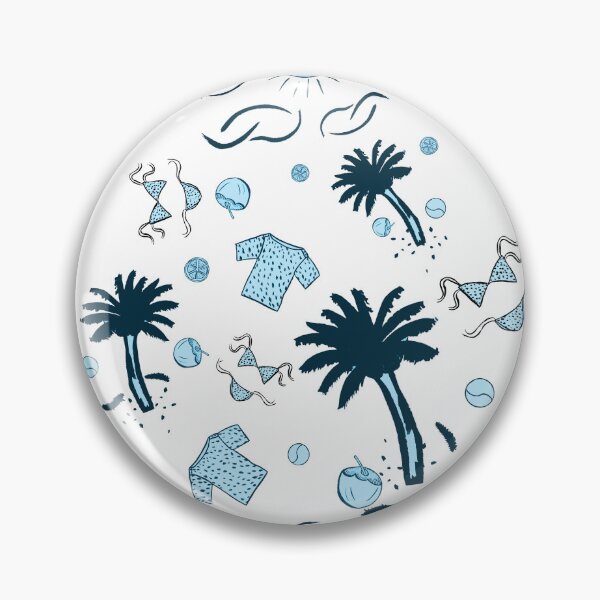 Artikelvorschau, Retro-Sommer-Strandmuster Blau entworfen und verkauft von altastudio.