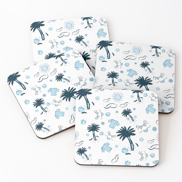 Artikelvorschau, Retro-Sommer-Strandmuster Blau entworfen und verkauft von altastudio.