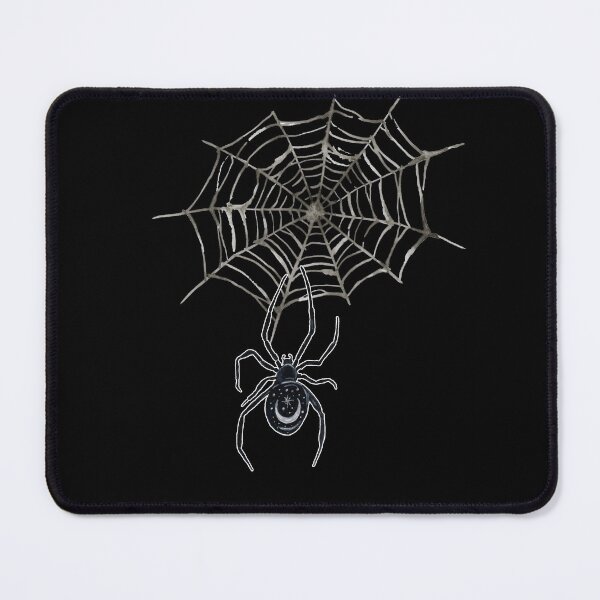 Item preview, Gothic Spider Crescent Moon Witchy Web Watercolor designed and sold by esmavart.