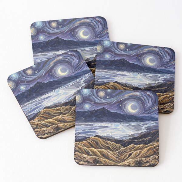 Item preview, Death Valley Starry Night Desert Landscape designed and sold by Bad-Decisions-Designs.