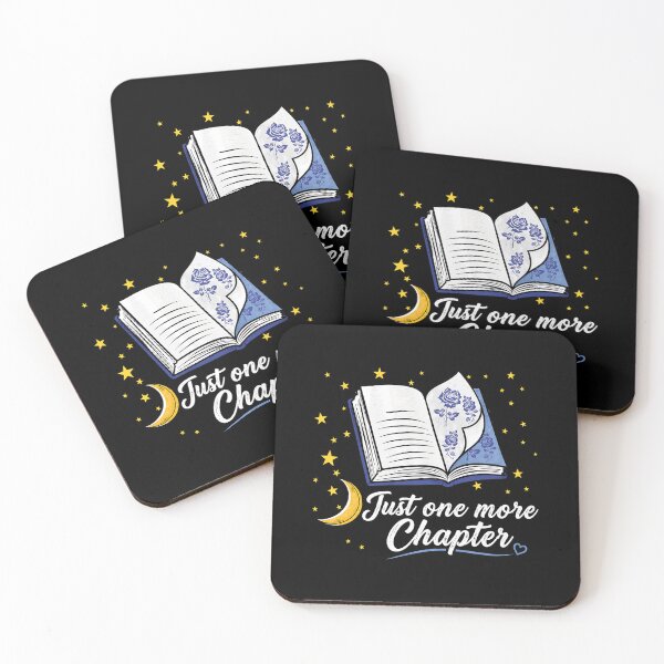 Item preview, Just One More Chapter Book Lover Reading Quote with Open Book, Moon and Stars Cozy Literary Night Aesthetic designed and sold by Huddy-clothes.