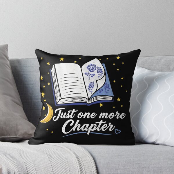 Item preview, Just One More Chapter Book Lover Reading Quote with Open Book, Moon and Stars Cozy Literary Night Aesthetic designed and sold by Huddy-clothes.