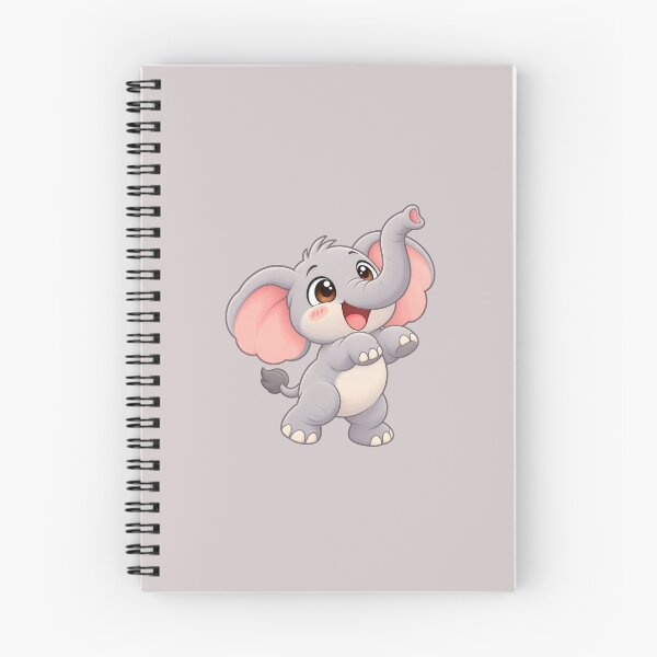 Item preview, Cute Happy Elephant with Raised Trunk designed and sold by zan-mf.