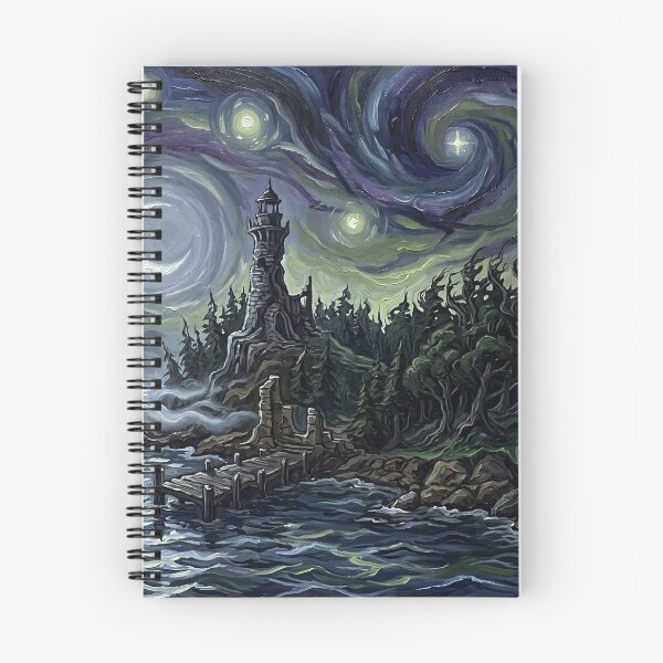Item preview, Demonreach Starry Night Fantasy Landscape designed and sold by Bad-Decisions-Designs.