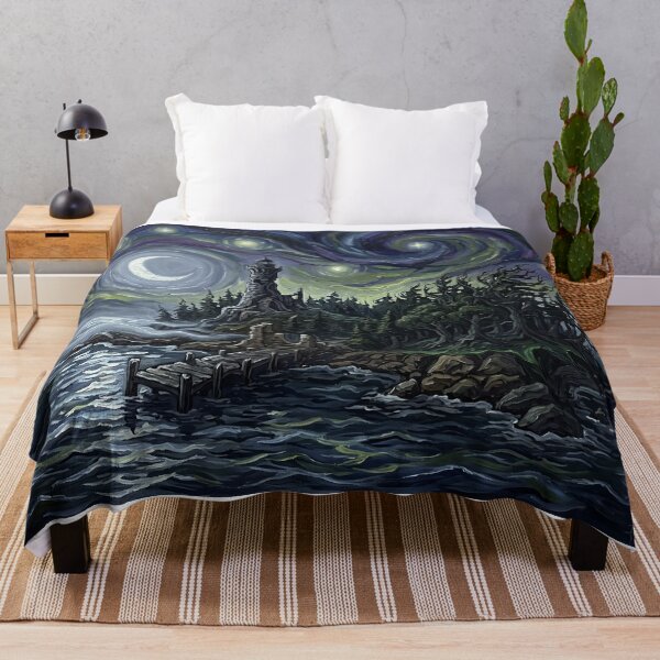 Item preview, Demonreach Starry Night Fantasy Landscape designed and sold by Bad-Decisions-Designs.