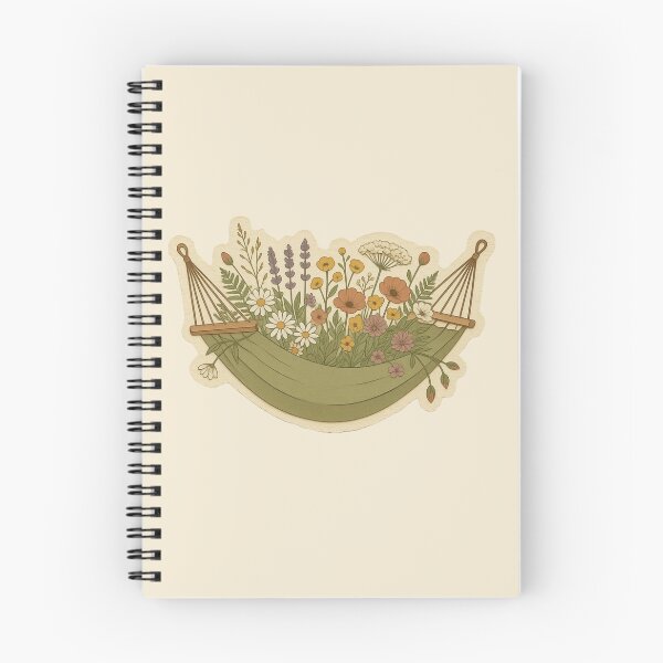 Item preview, Cozy Green Hammock Filled With Wildflowers designed and sold by ITCHAWAWAA.