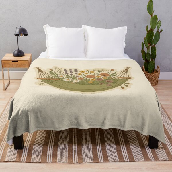 Item preview, Cozy Green Hammock Filled With Wildflowers designed and sold by ITCHAWAWAA.