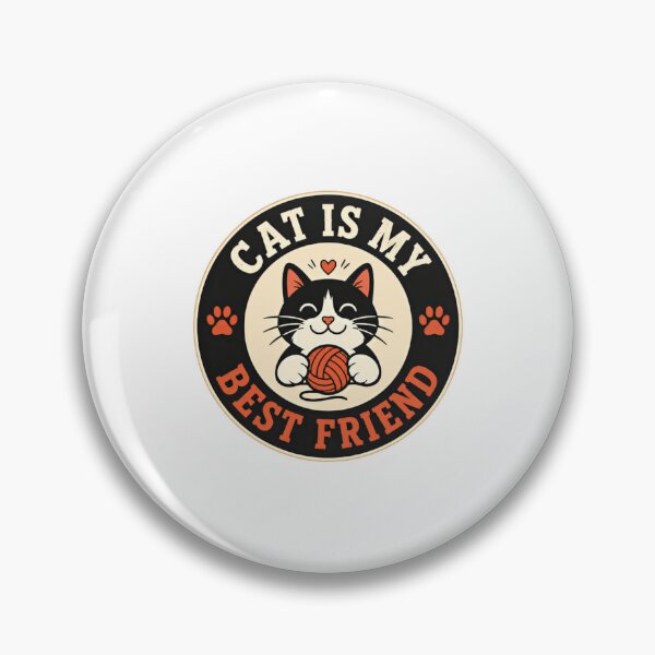 Item preview, Cat Is My Best Friend Feline Pet Lover Cat Owner designed and sold by HumansStuck12.