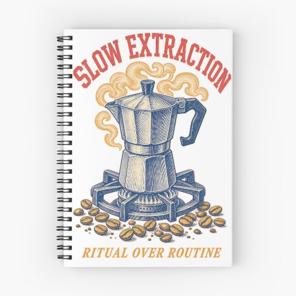 Item preview, Slow Extraction Vintage Moka Pot Woodcut Coffee T-Shirt Design designed and sold by KIDEnia.
