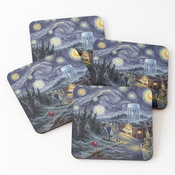 Item preview, Derry Starry Night Horror Landscape designed and sold by Bad-Decisions-Designs.