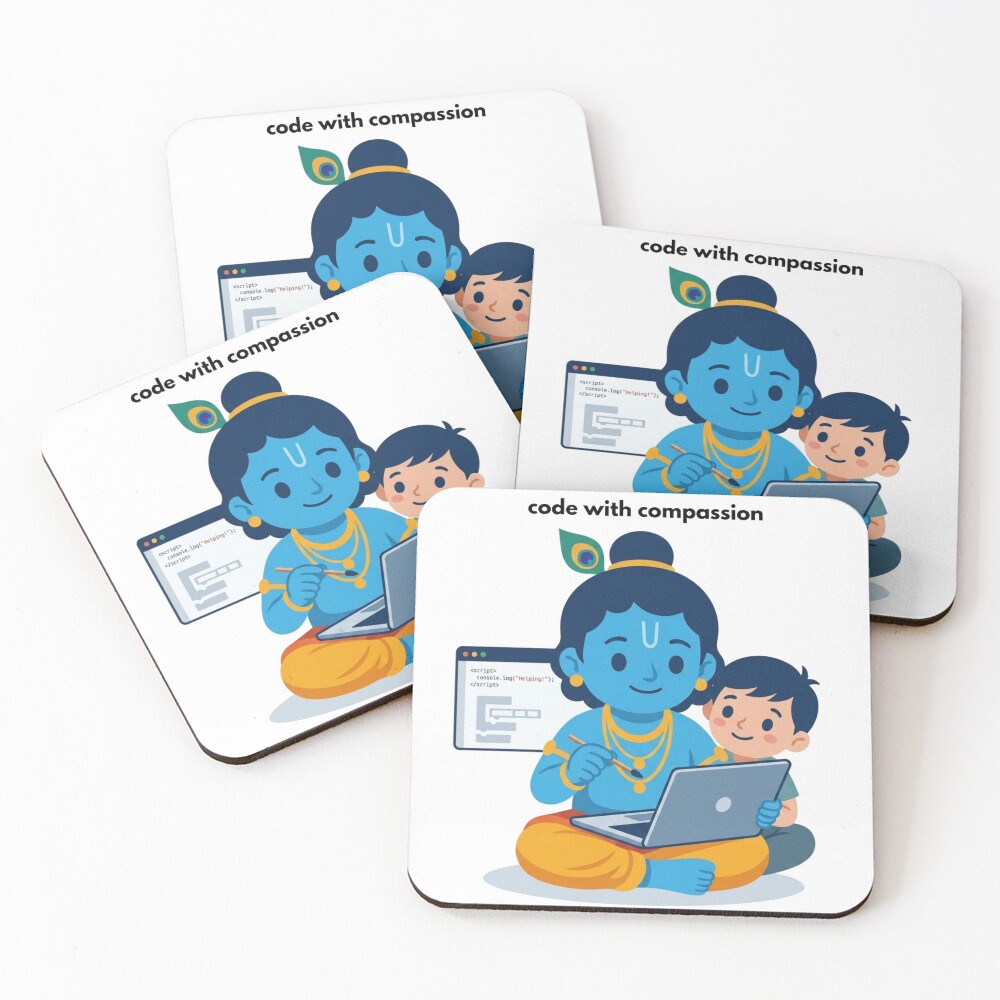Item preview, Coasters (Set of 4) designed and sold by BhaktiByte.