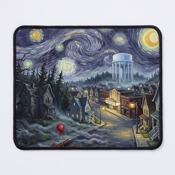 Item preview, Derry Starry Night Horror Landscape designed and sold by Bad-Decisions-Designs.