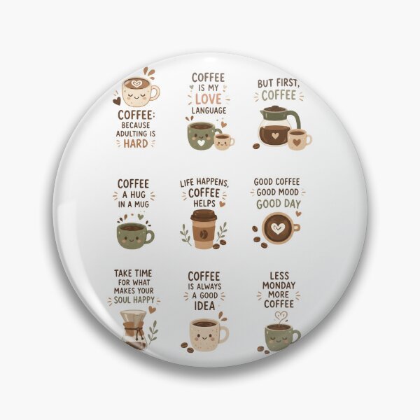 Item preview, Coffee Lovers Sticker Pack designed and sold by drchzak.