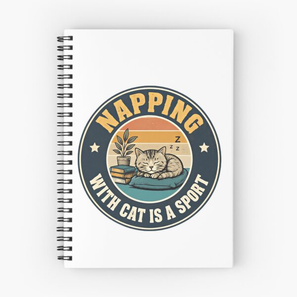 Item preview, Napping With Cat Is A Sport Cat Lover Pet Owner Sleep Humor designed and sold by HumansStuck12.