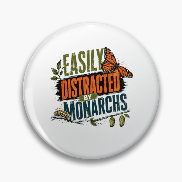 Item preview, Easily Distracted By Monarchs Monarch Butterfly Lover Nature Enthusiast designed and sold by RetroMini2026.