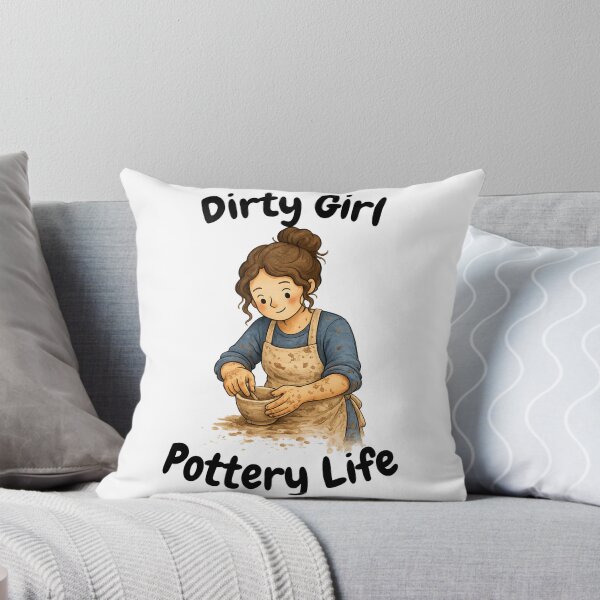 Item preview, Dirty Girl Pottery Life designed and sold by SamanthaLPottery.