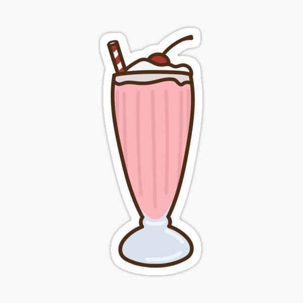 Strawberry Milkshake Sticker