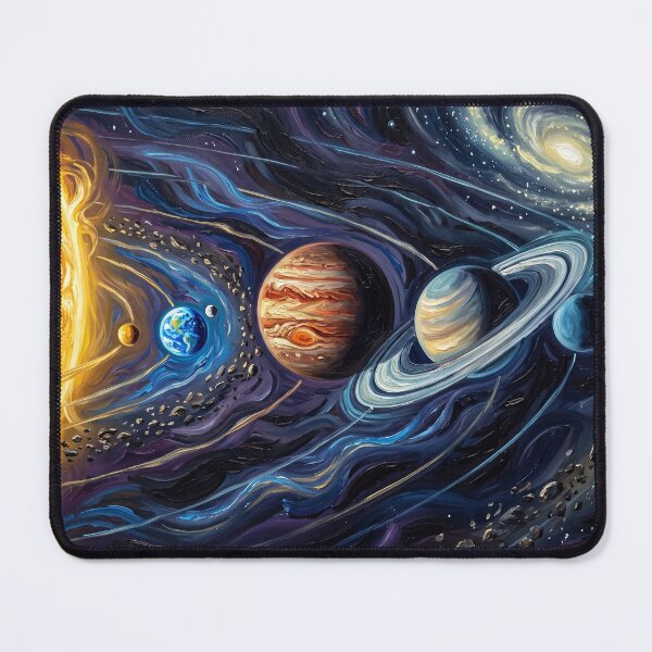 Item preview, Solar System Starry Night Space Landscape designed and sold by Bad-Decisions-Designs.