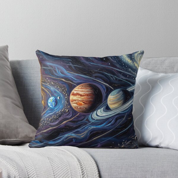 Item preview, Solar System Starry Night Space Landscape designed and sold by Bad-Decisions-Designs.