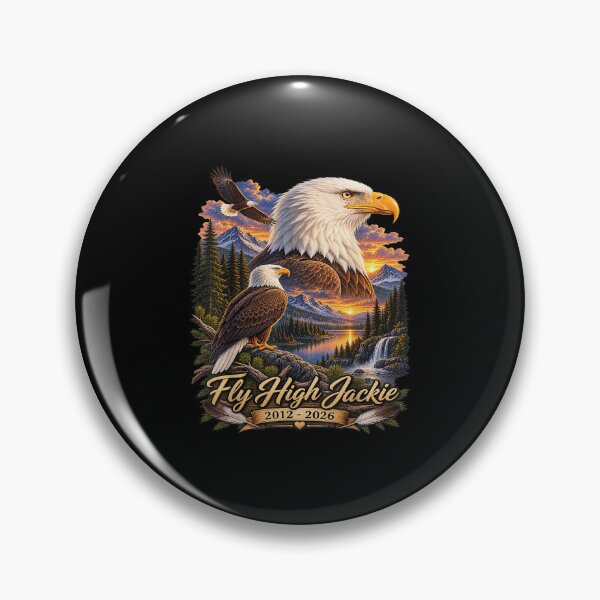Item preview, Fly High Jackie 2012-2026 Bald Eagle Memorial designed and sold by ViniBall.