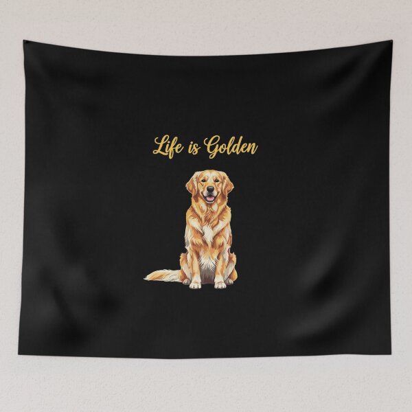 Item preview, Life Is Golden Golden Retriever Dog Lover Pet Parent designed and sold by PopStars1993.