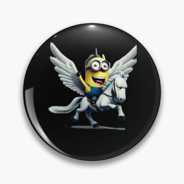 Artikelvorschau, Niedliche gelbe Figur reitet auf einem geflügelten Pferd, einem Pegasus (Fantasy) entworfen und verkauft von PatrickBrandt.