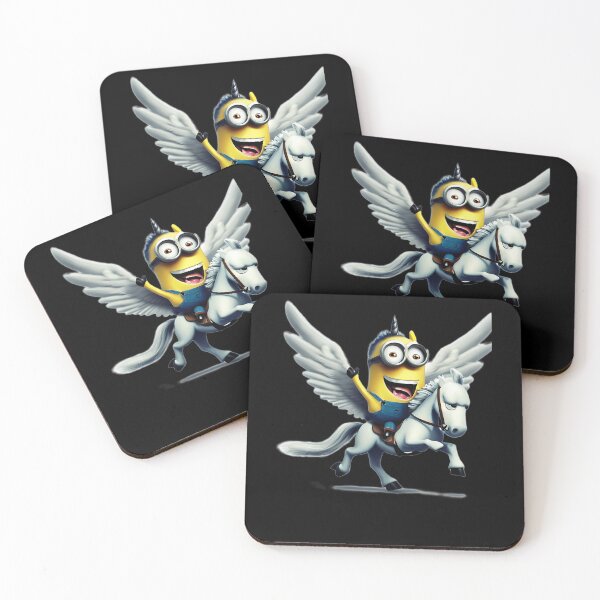 Item preview, Cute Yellow Character Riding Flying Winged Horse Pegasus Fantasy designed and sold by PatrickBrandt.