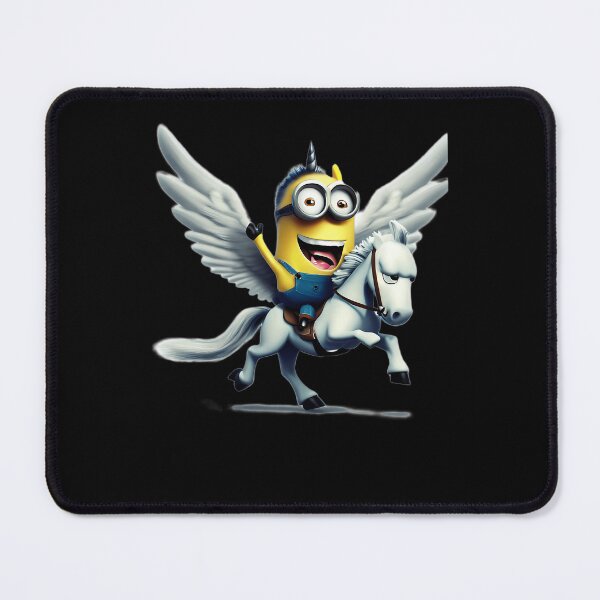 Item preview, Cute Yellow Character Riding Flying Winged Horse Pegasus Fantasy designed and sold by PatrickBrandt.