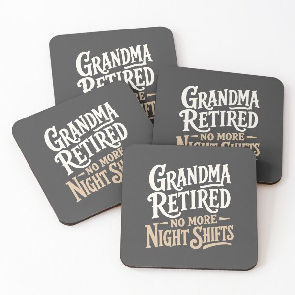 Item preview, Grandma Retired — No More Night Shifts — Nurse Retirement Gift Grandma | RN Night Shift Shirt designed and sold by KiwyStudio.