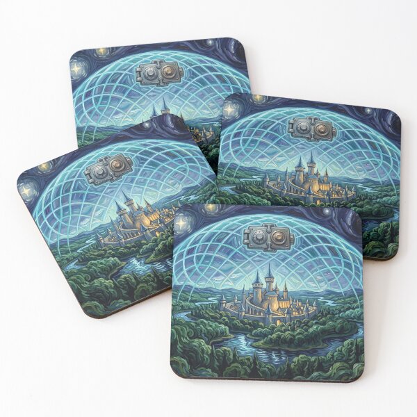 Item preview, Druidia Starry Night Sci Fi Landscape designed and sold by Bad-Decisions-Designs.