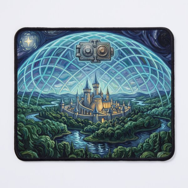 Item preview, Druidia Starry Night Sci Fi Landscape designed and sold by Bad-Decisions-Designs.