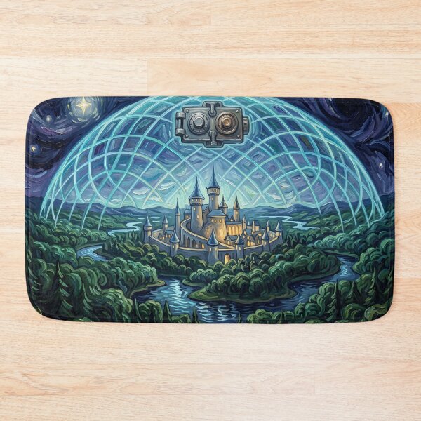 Item preview, Druidia Starry Night Sci Fi Landscape designed and sold by Bad-Decisions-Designs.