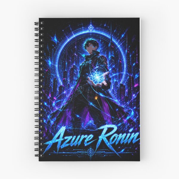 Item preview, Neon Vanguard Azure Ronin – Blue Cyberpunk designed and sold by Einkstudio.