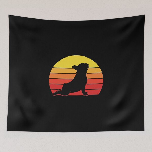 Item preview, French Bulldog Yoga Pose Sunset Dog Lover Retro Vintage designed and sold by PopStars1993.