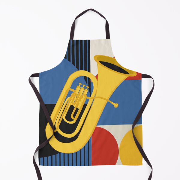 Item preview, Golden Tuba | Bauhaus Music Art | Mid Century Brass Instrument Print | Geometric Music Decor designed and sold by Studio pod Burom.