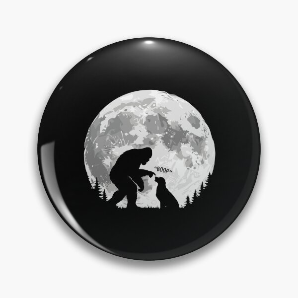 Item preview, Bigfoot Boop Sasquatch Mythical Creature Full Moon designed and sold by PopStars1993.