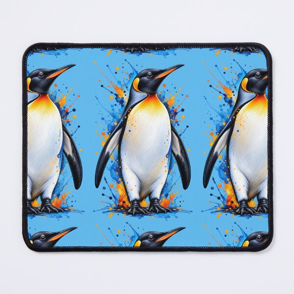 Item preview, Majestic Penguin Splash – Artistic Watercolor Wildlife designed and sold by Tianjie-Yishu.