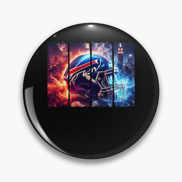 Item preview, Football Helmet Fire Ice Flame City Skyline High Contrast designed and sold by PatrickBrandt.