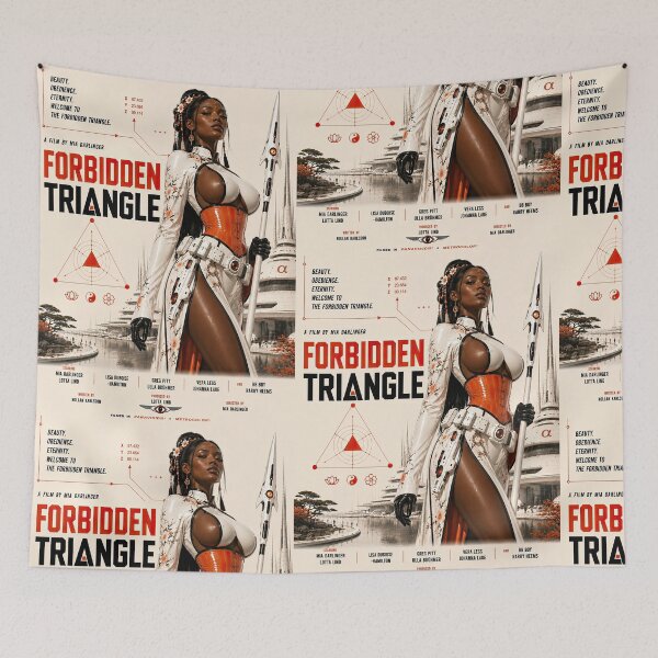 Item preview, Forbidden Triangle – Retro Futurist Sci Fi designed and sold by obstinator.