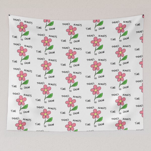 Item preview, Flower doodle with motivational quote designed and sold by thistleberry.