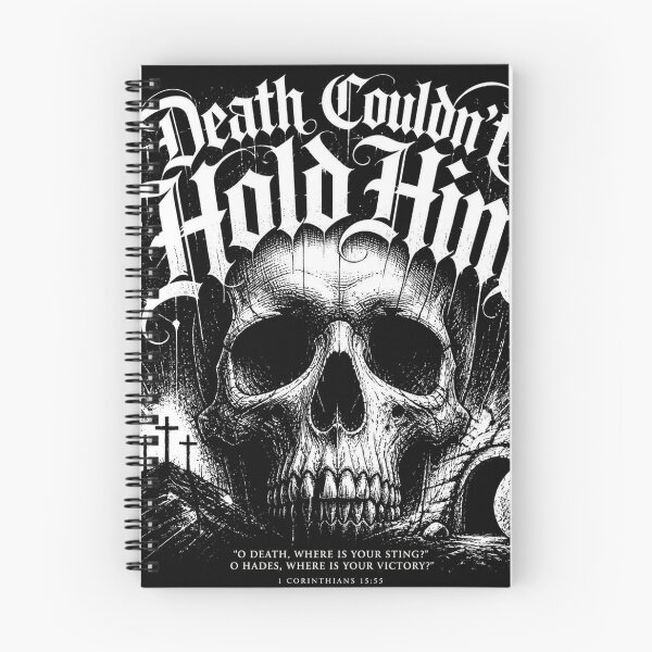Item preview, Death Couldnt Hold Him Empty Tomb Skull Tee designed and sold by PureGritFaith.