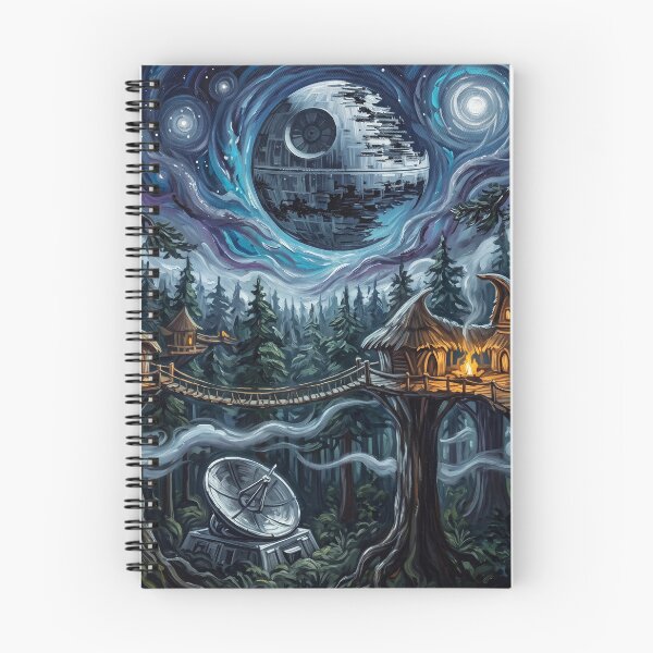 Item preview, Endor Starry Night Sci Fi Landscape designed and sold by Bad-Decisions-Designs.