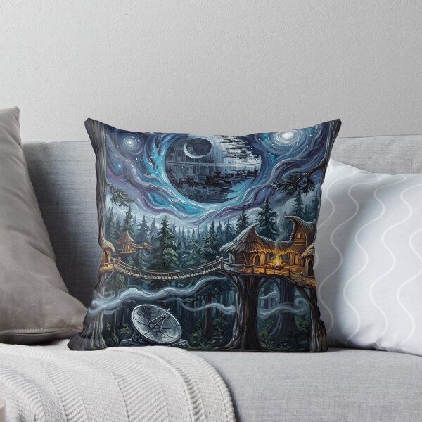 Item preview, Endor Starry Night Sci Fi Landscape designed and sold by Bad-Decisions-Designs.