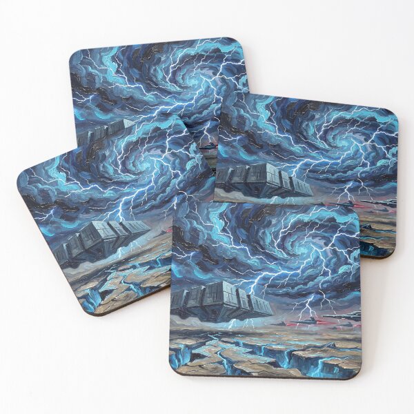 Item preview, Exegol Starry Night Sci Fi Landscape designed and sold by Bad-Decisions-Designs.