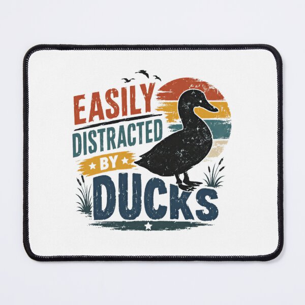Item preview, Easily Distracted By Ducks Duck Lover Waterfowl Enthusiast designed and sold by RetroMini2026.