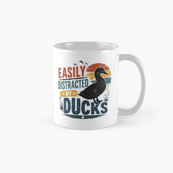 Item preview, Easily Distracted By Ducks Duck Lover Waterfowl Enthusiast designed and sold by RetroMini2026.