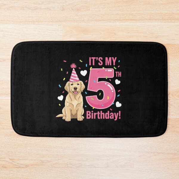 Item preview, It's My 5th Birthday Golden Retriever Dog Lover Pet Parent designed and sold by PopStars1993.