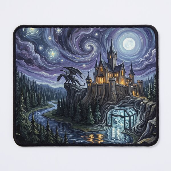 Item preview, Fantasy World Delos Starry Night Sci Fi Landscape designed and sold by Bad-Decisions-Designs.