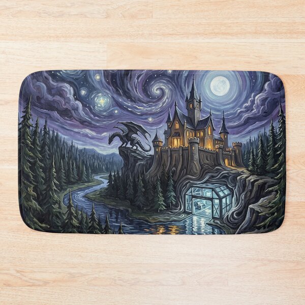 Item preview, Fantasy World Delos Starry Night Sci Fi Landscape designed and sold by Bad-Decisions-Designs.