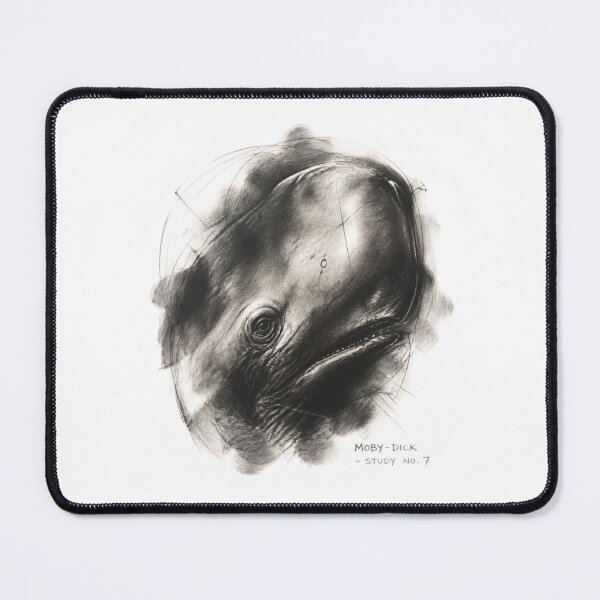 Item preview, Moby Dick Study No. 7 - Charcoal Whale Portrait designed and sold by Fenay Designs.